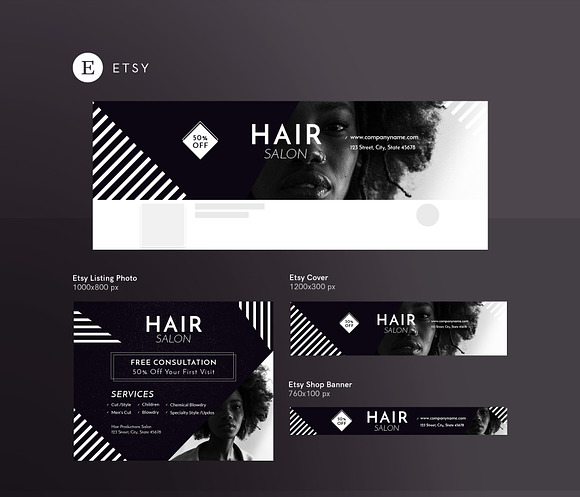Promo Bundle | Hair Salon in Templates - product preview 9