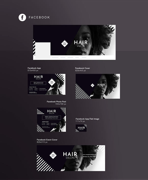 Promo Bundle | Hair Salon in Templates - product preview 12