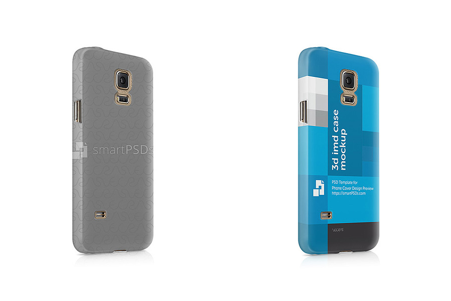 Samsung Galaxy S5 3d IMD Mobile Case in Product Mockups - product preview 8