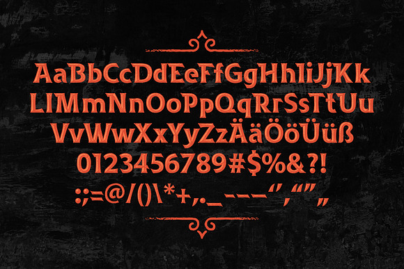 Rusted Bevel Typeface in Display Fonts - product preview 3