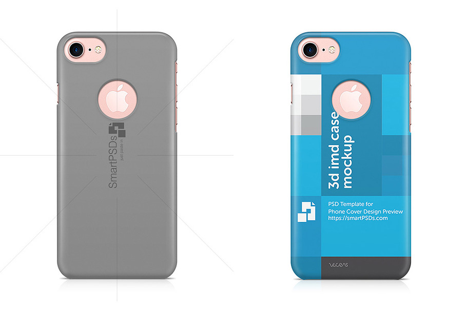 iPhone 7 With Hole 3d IMD Phone Case in Product Mockups - product preview 8