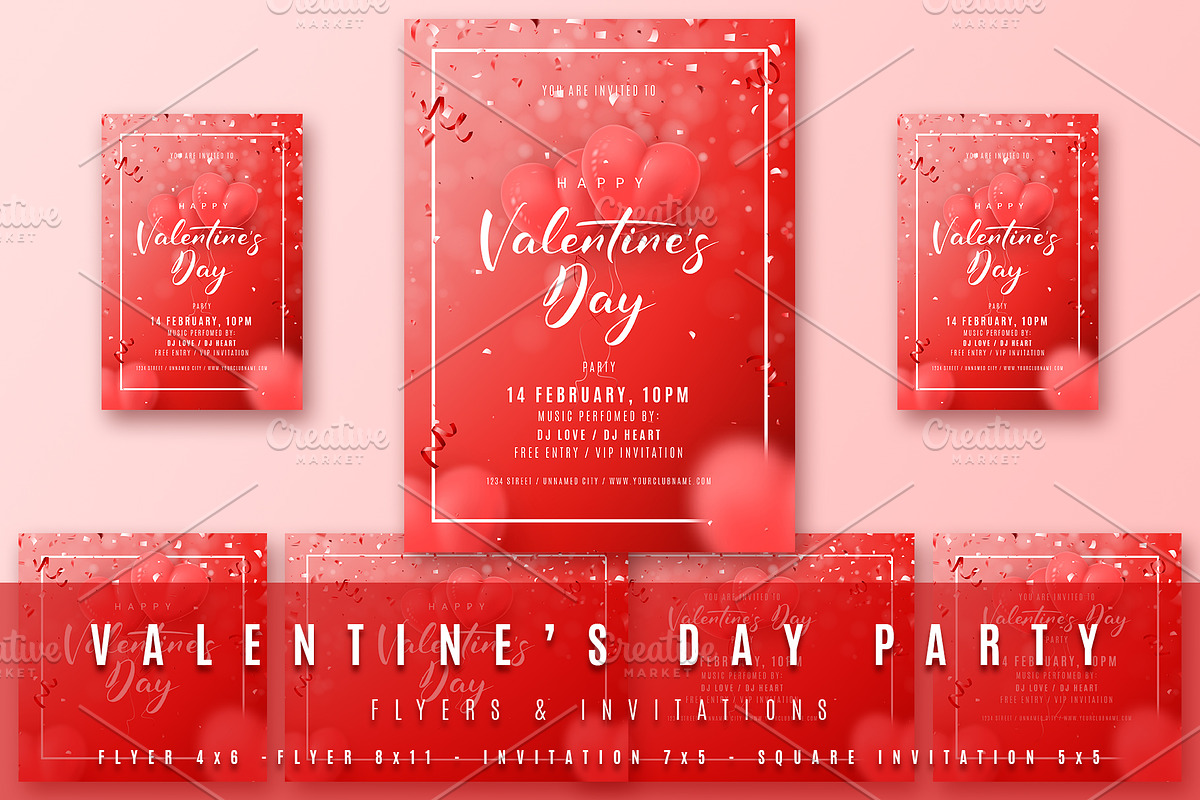 Valentine's Day Party Package in Templates - product preview 8