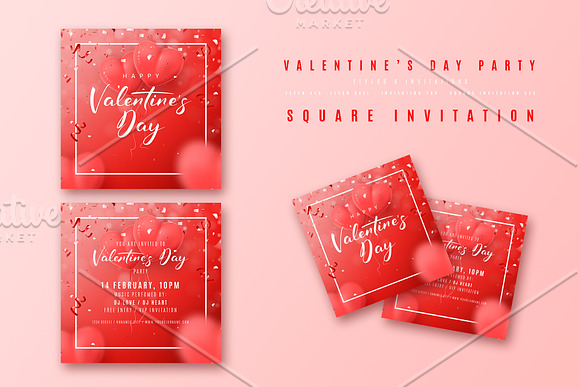 Valentine's Day Party Package in Templates - product preview 2