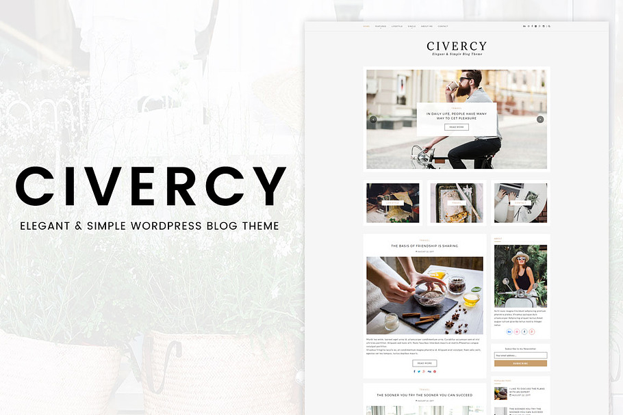 Civercy - Elegant WordPress Theme in WordPress Blog Themes - product preview 8