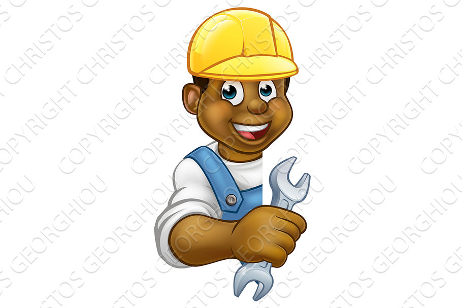 Cartoon Character Plumber in Illustrations - product preview 8