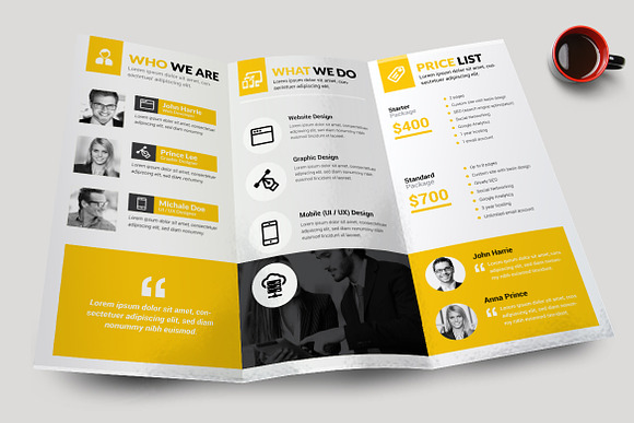 Web Design & Development Brochure in Brochure Templates - product preview 2