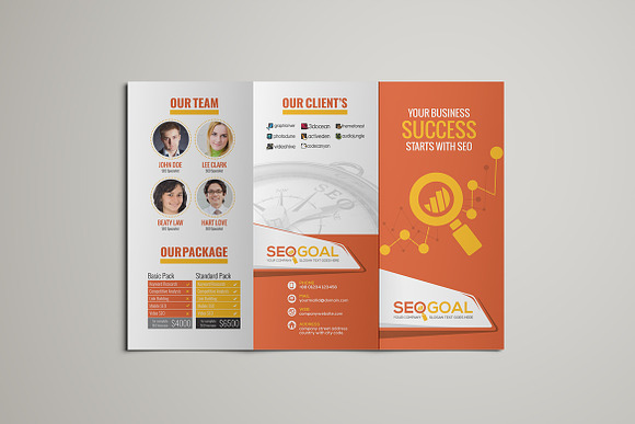 SEO Service Brochure Template in Brochure Templates - product preview 3