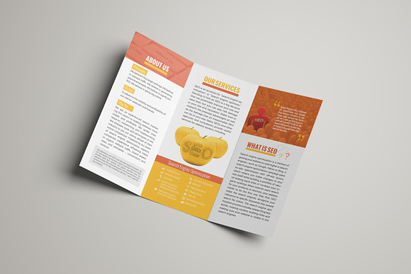 SEO Service Brochure Template in Brochure Templates - product preview 4