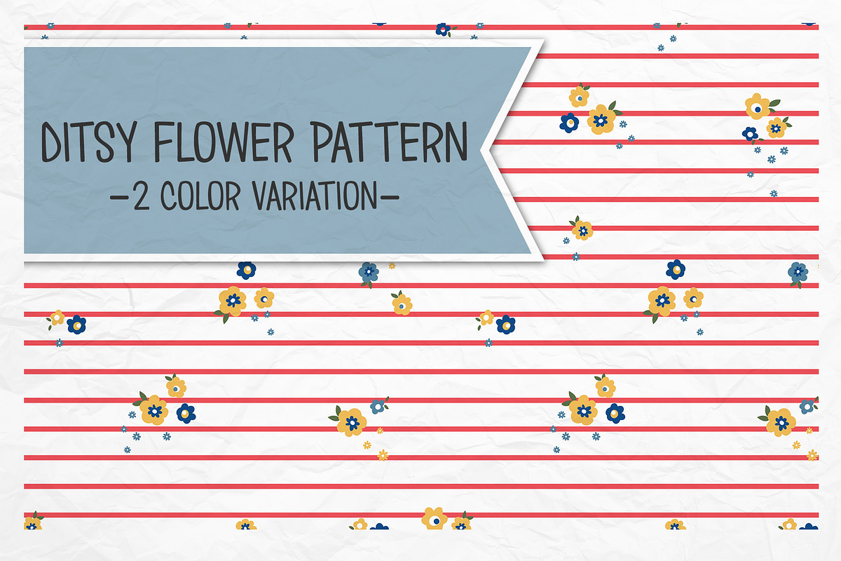 Ditsy Flower Pattern in Patterns - product preview 8