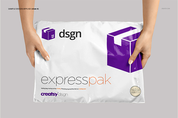 Mailing Bag 2 Mockup Set in Product Mockups - product preview 6