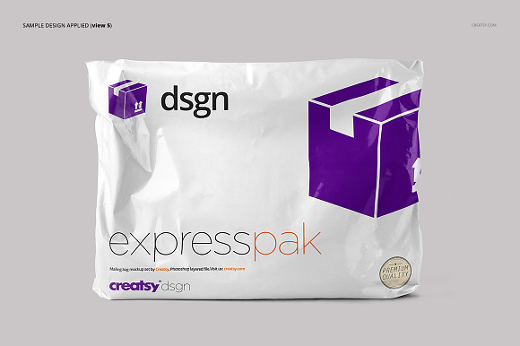 Mailing Bag 2 Mockup Set in Product Mockups - product preview 7