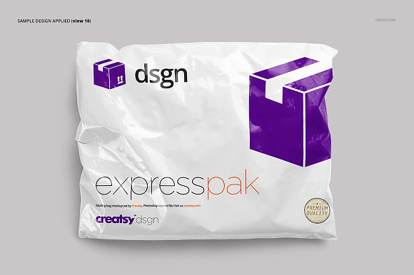 Mailing Bag 2 Mockup Set in Product Mockups - product preview 9