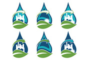 Recycling urban eco icons