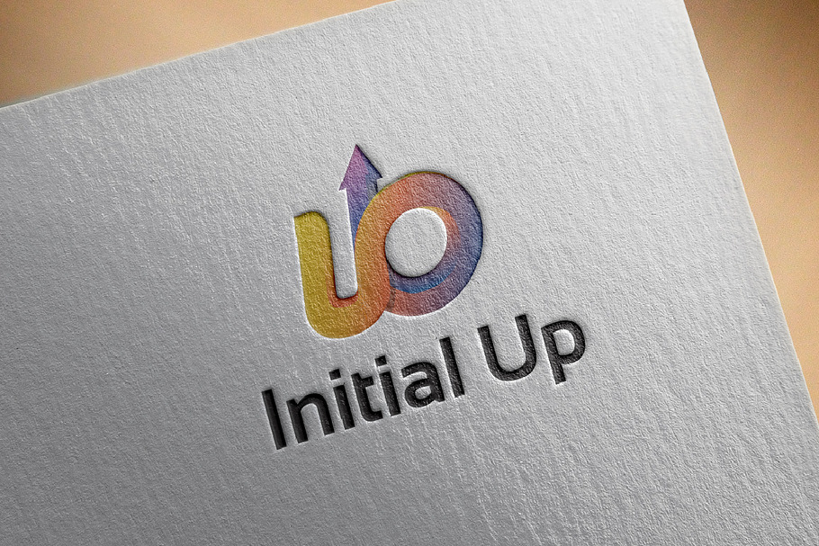 UO UB Initial Logo with Up Arrow in Logo Templates - product preview 8