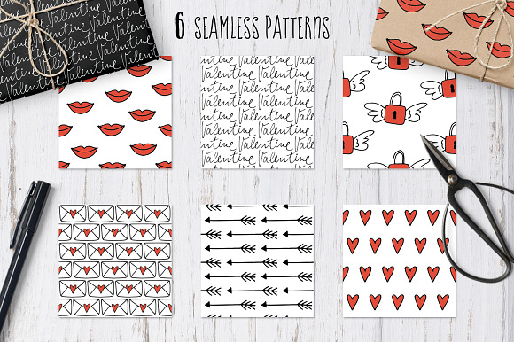 Happy Valentine graphic set in Illustrations - product preview 5