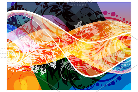Detailed wave abstract background in Illustrations - product preview 1