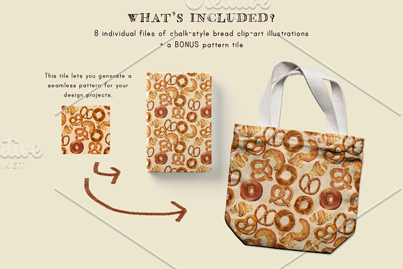 Bread & Bakery Goods Clip Art in Illustrations - product preview 4