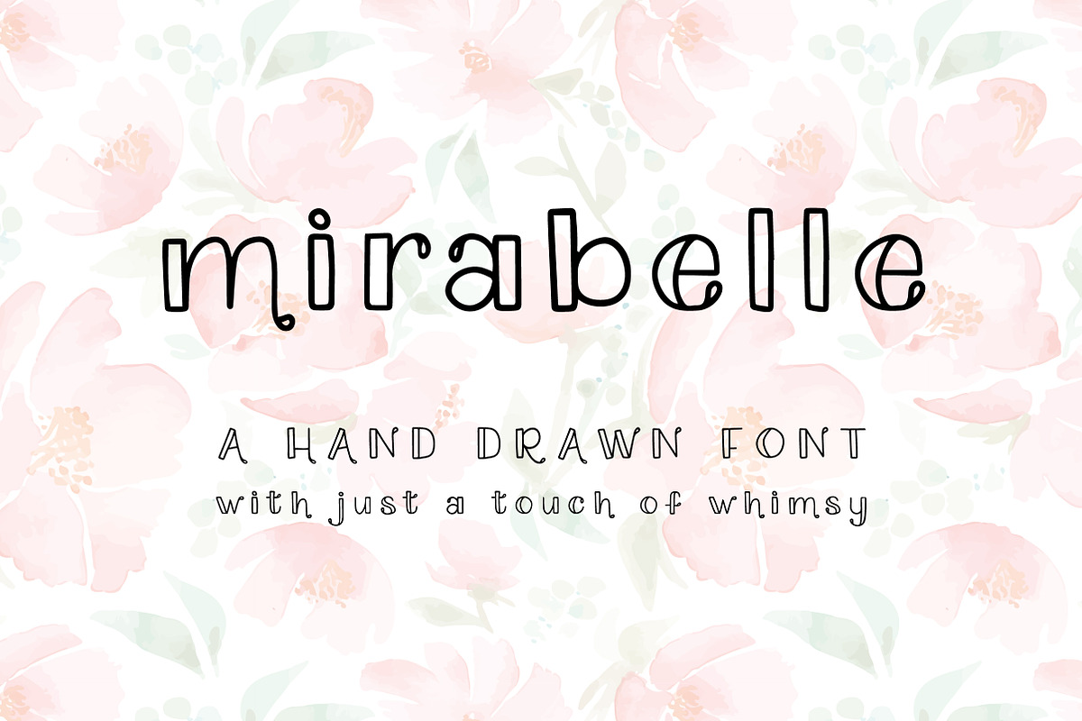 Mirabelle: A Hand Drawn Font in Display Fonts - product preview 8