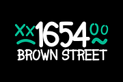 1654 Brown Street - Fonts