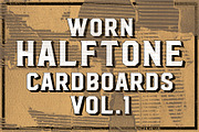 Worn Halftone Cardboards Vol. 1 