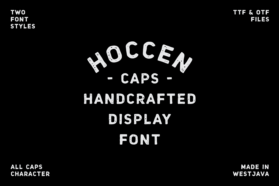 HOCCEN CAPS Display Font in Display Fonts - product preview 8
