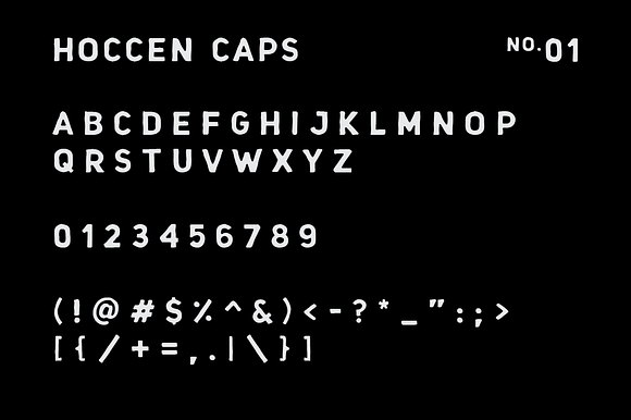HOCCEN CAPS Display Font in Display Fonts - product preview 2