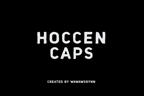 HOCCEN CAPS Display Font in Display Fonts - product preview 5