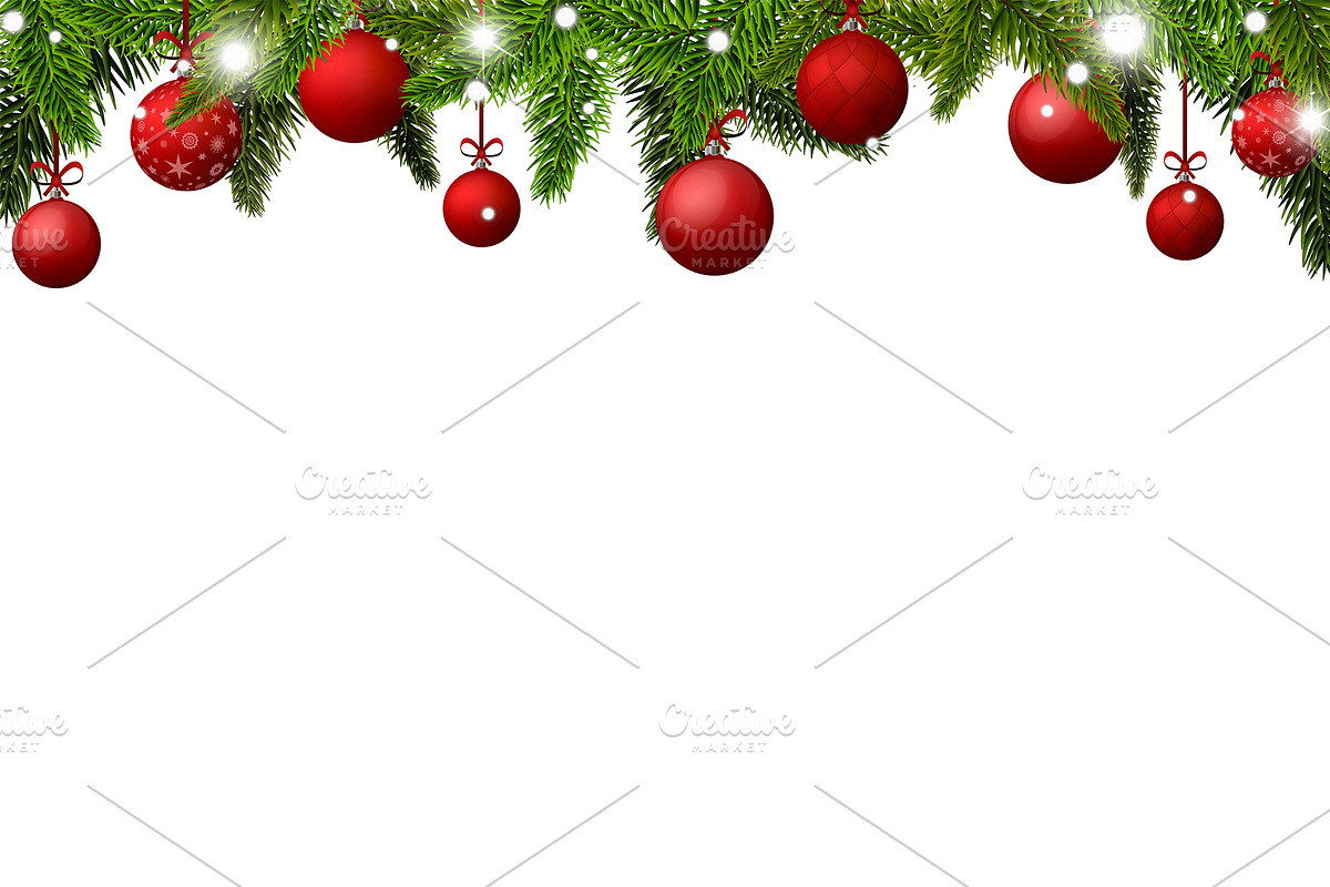 Vector red New Year banner in Illustrations - product preview 8