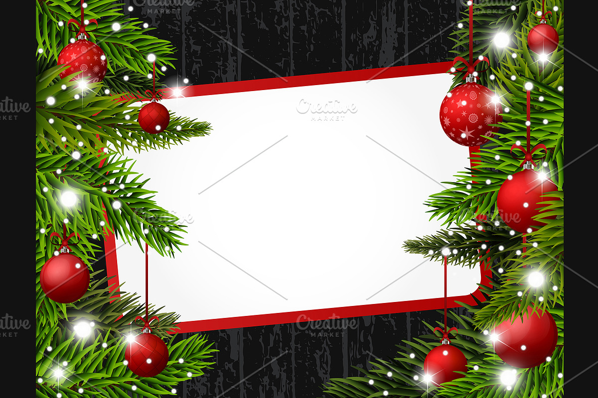 Vector Red Christmas banner in Illustrations - product preview 8