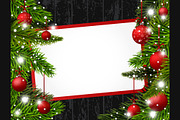 Vector Red Christmas banner
