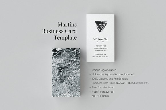 Martins. Business Card Templates in Business Card Templates - product preview 4