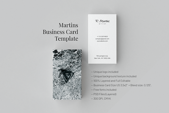 Martins. Business Card Templates in Business Card Templates - product preview 5