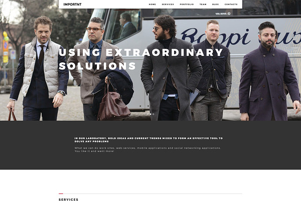 Creative One(Multi)page PSD template