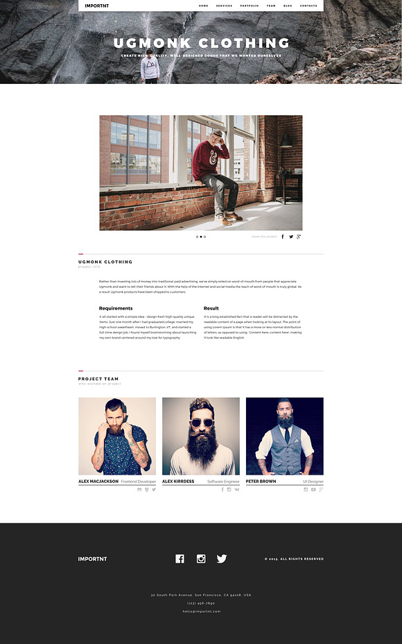 Creative One(Multi)page PSD template in Website Templates - product preview 3