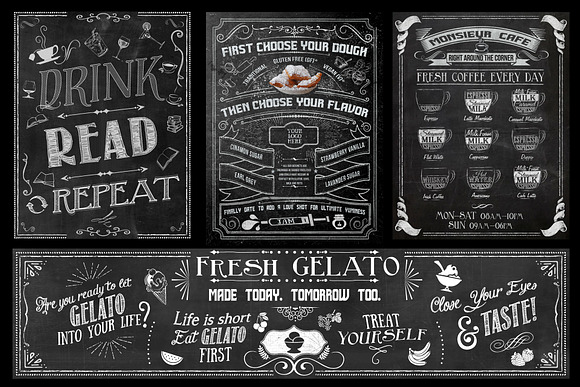 Twenty Editable Chalkboard Designs! in Templates - product preview 7