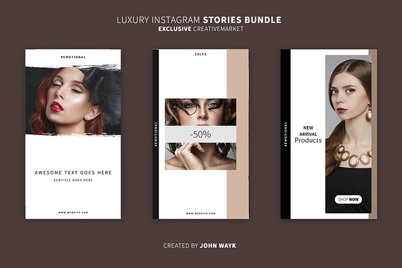 LUXURY Instagram Stories Templates in Instagram Templates - product preview 6