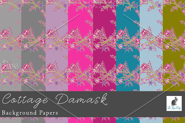 Cottage Damask Background Papers