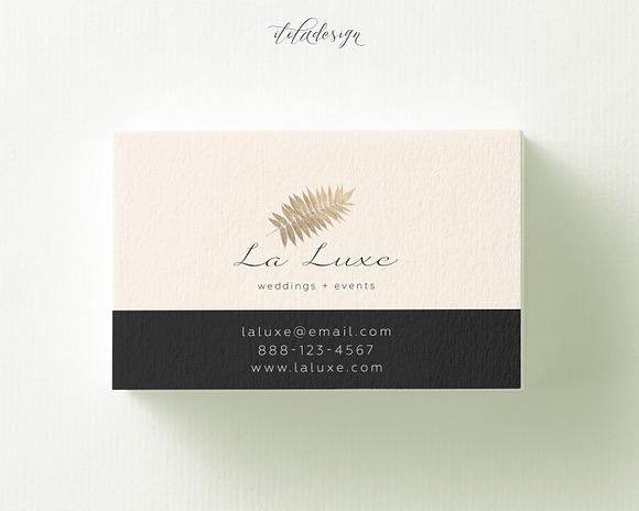 Gold Leaf Business Card in Business Card Templates - product preview 1