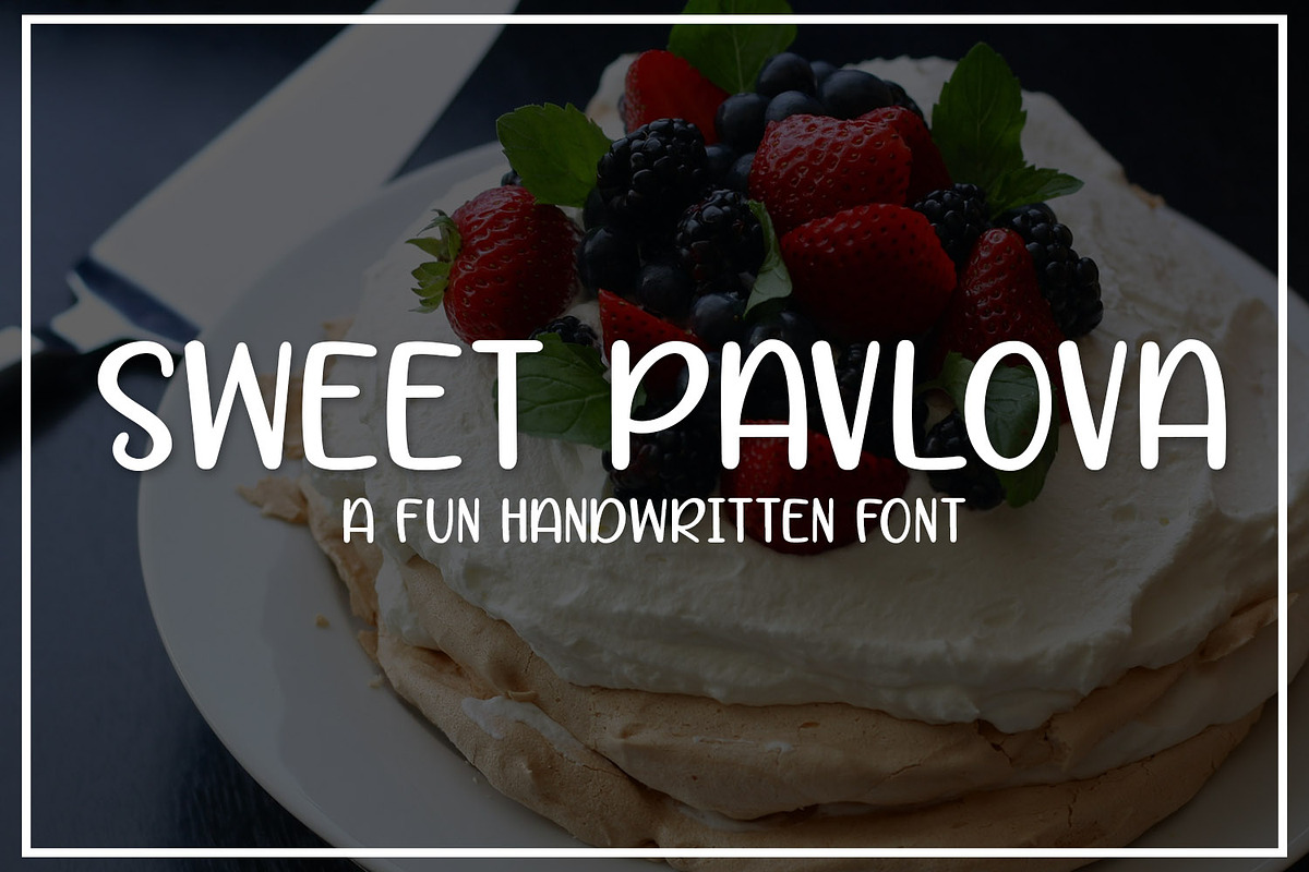 Sweet Pavlova in Display Fonts - product preview 8