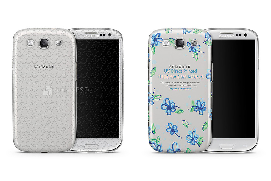  Galaxy S3 TPU Clear Mobile Case  in Product Mockups - product preview 8