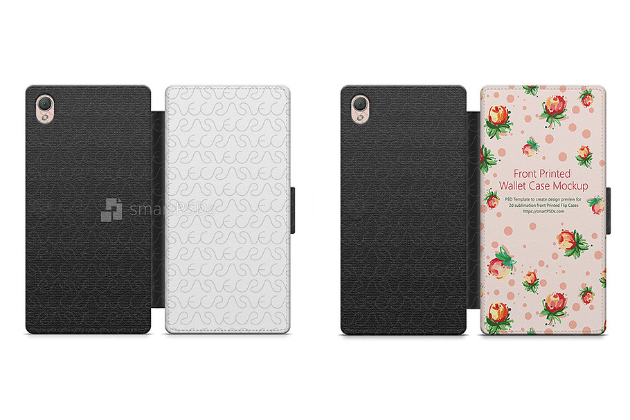 Sony Xperia Z3 2d Wallet Mobile Cas in Product Mockups - product preview 8