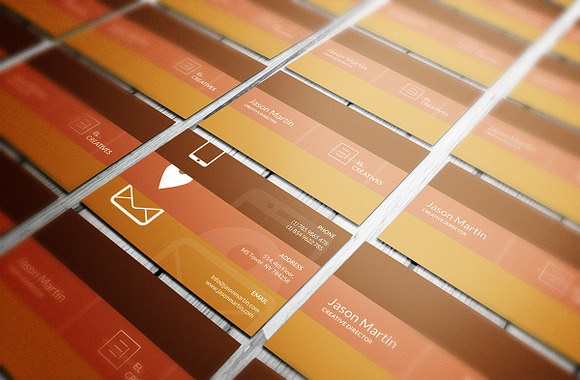 Metro Business Card in Business Card Templates - product preview 2