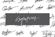 Signatures set