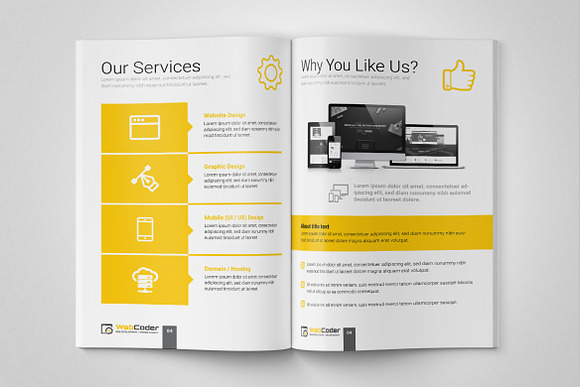 Brochure Template for Web Agency in Brochure Templates - product preview 3
