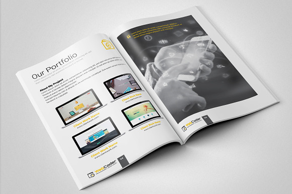 Brochure Template for Web Agency in Brochure Templates - product preview 4