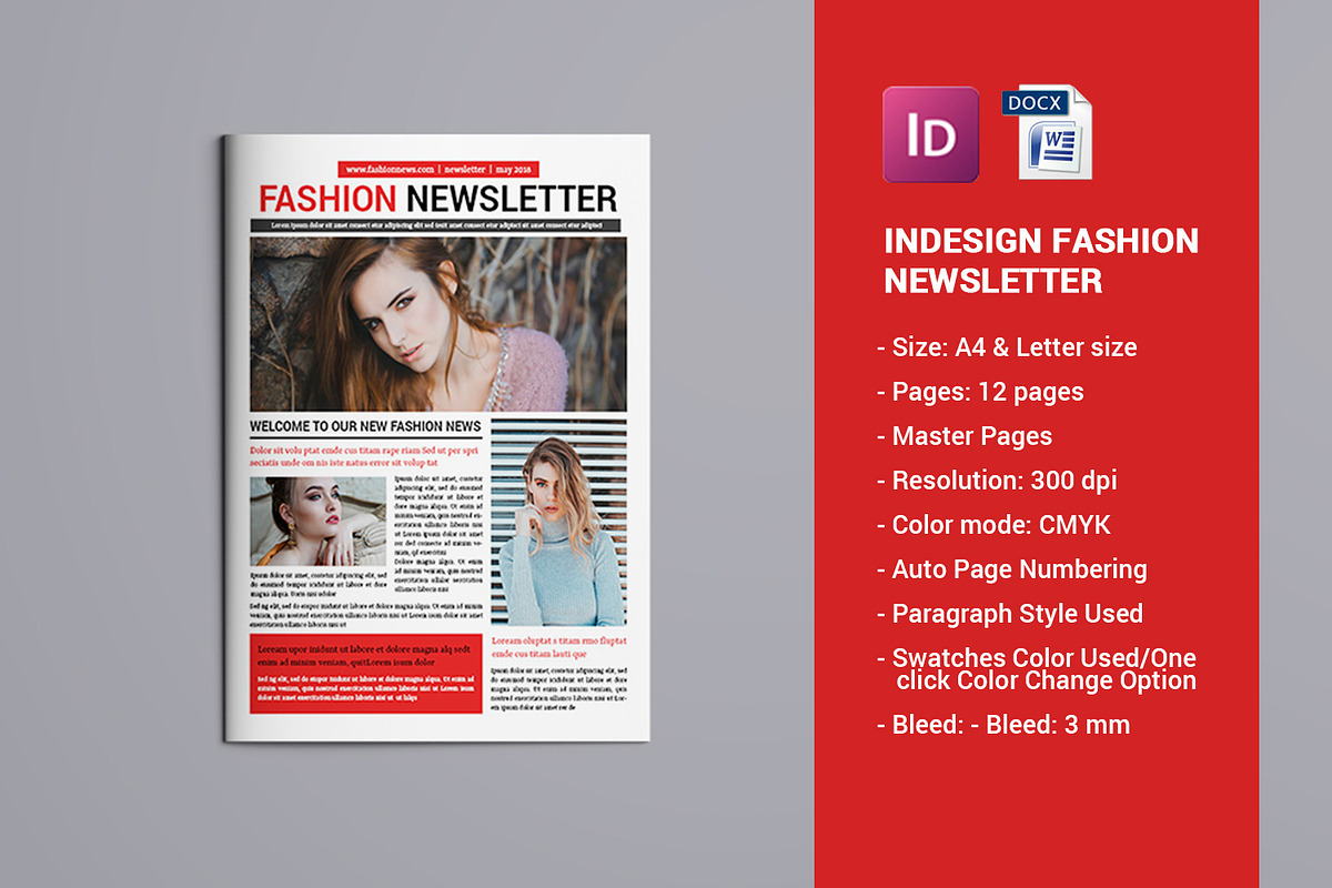 Fashion Newsletter Template V772 in Magazine Templates - product preview 8