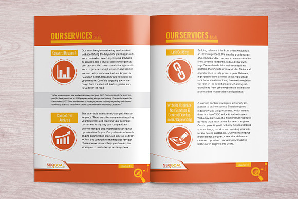 Brochure for SEO Agency in Brochure Templates - product preview 3