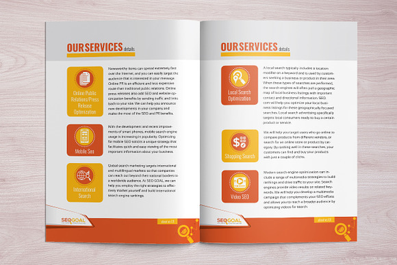 Brochure for SEO Agency in Brochure Templates - product preview 4