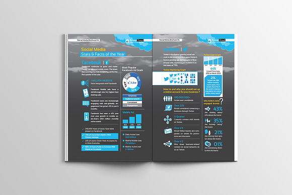 Brochure for Social Media Business in Brochure Templates - product preview 2