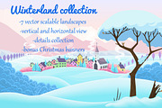 Vector winterland collection